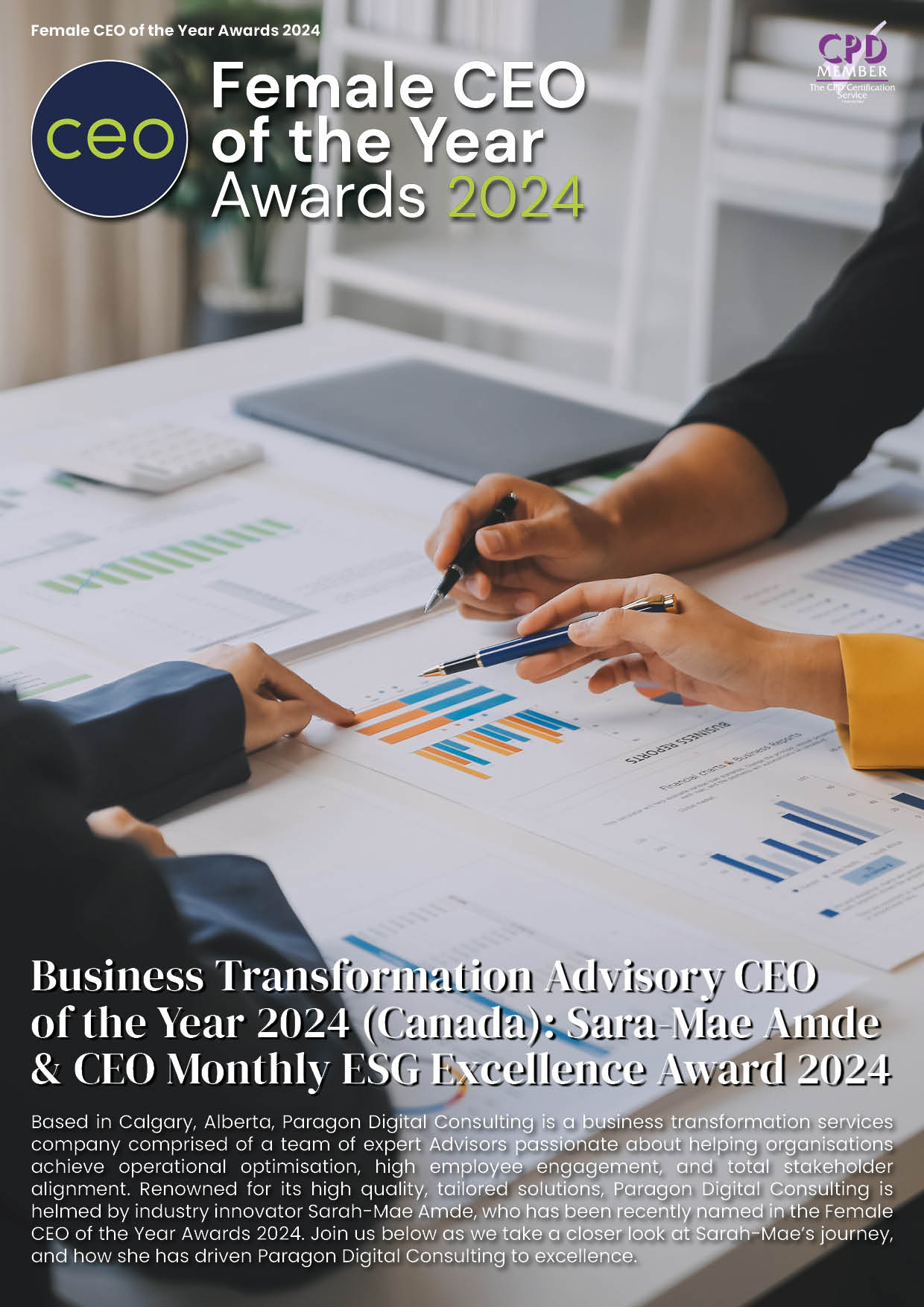 Winners supplement cover image - Female CEO of the Year Awards | CEO Monthly