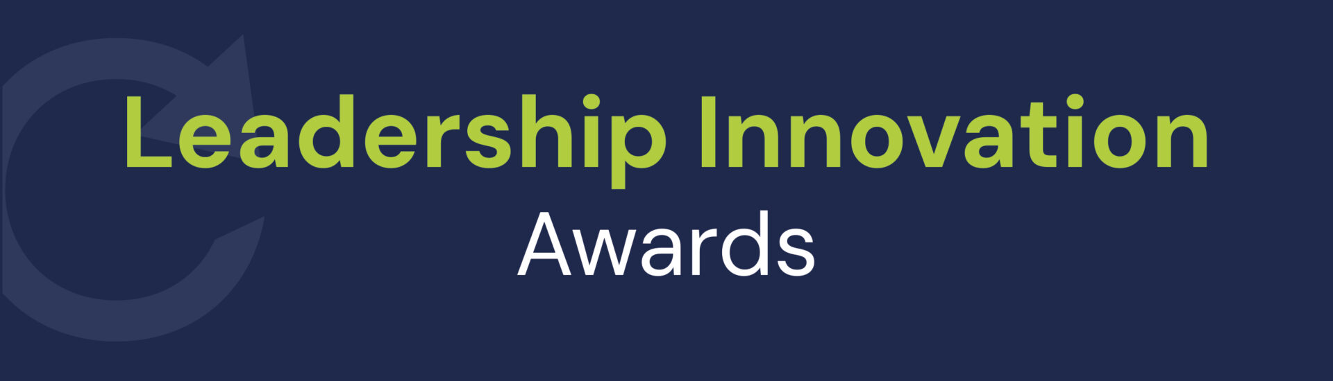 Award logo - Leadership Innovation Awards