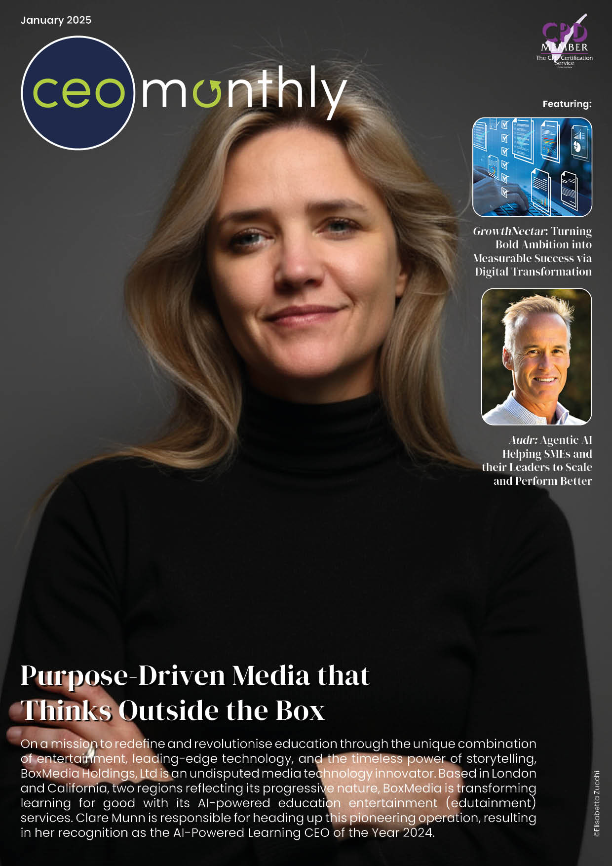 Magazine cover image - January 2025 | CEO Monthly